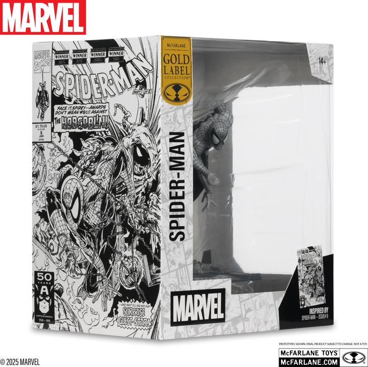 Produktbild McFarlane Marvel Collection PVC Statue 1/10 Spider-Man (Spider-Man #6)(Line Art)(Gold Label) 10 cm