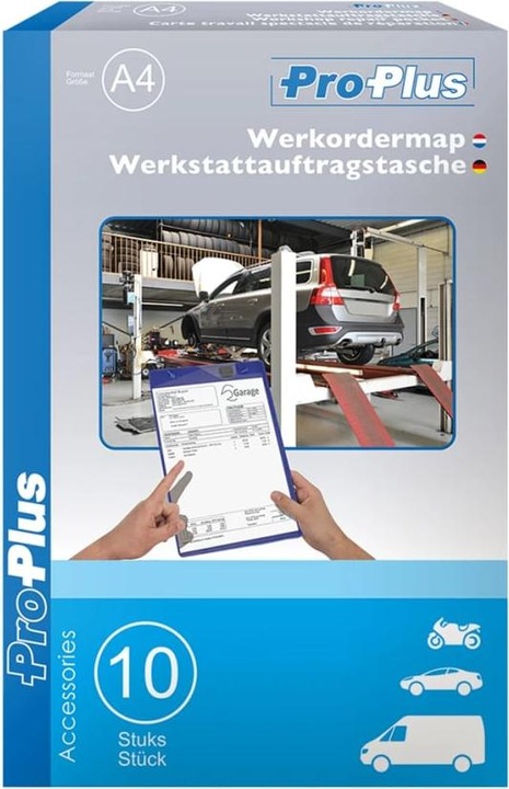 Productafbeelding ProPlus Auftragstasche A4 blau 10er Paket (A4)