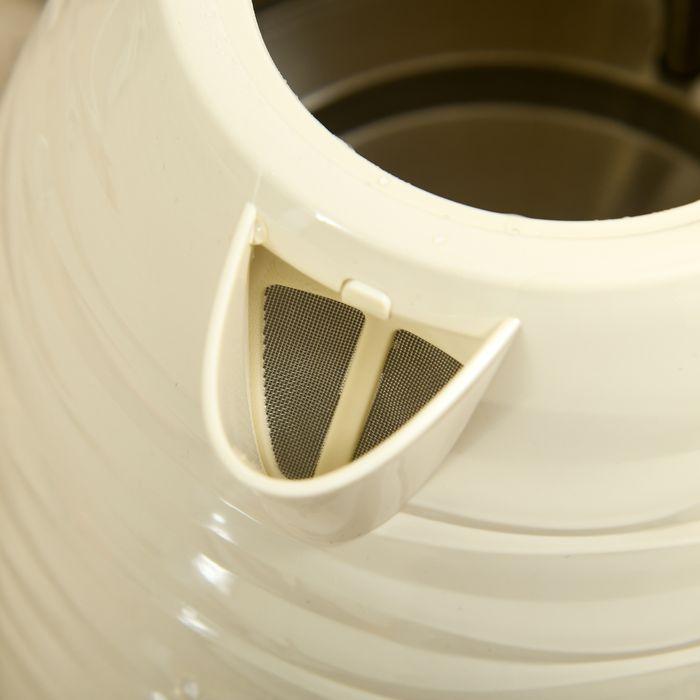 Actual product image Swisshandel24 2-in-1 Toaster- und Wasserkocher-Set, 7 Bräunungsstufen, Auftau- und Aufwärmfunktion, Beige (1.70 l)