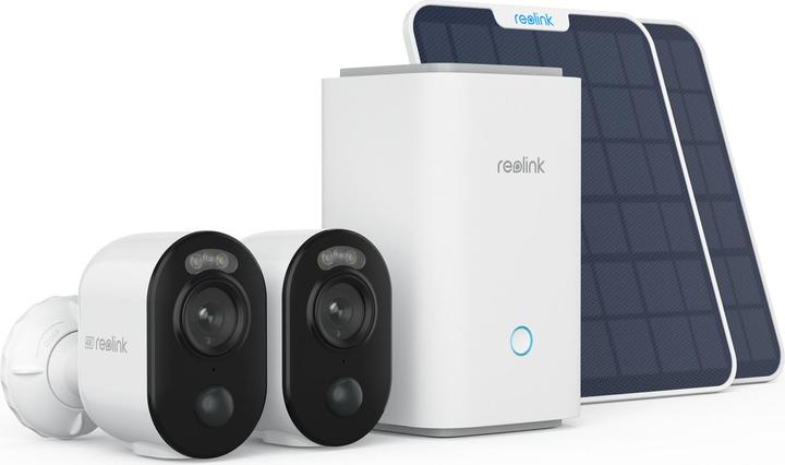 Actual product image Reolink Hub 1 mit 2x Argus B350 + 2x Solarpanel (3840 x 2160 pixels)