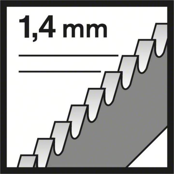 Actual product image Bosch Professional Zubehör PRO Stainless Steel T118EFS Jigsaw blade, 83 mm, 5 pcs.
