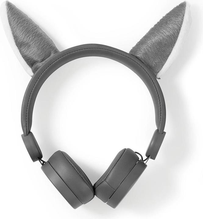 Nedis On-Ear-Kopfhörer mit Kabel On-Ear-Kopfhörer mit Kabel 3.5 mm Seillänge: 1.20 m 85 dB Grau Grau (Keine Geräuschunterdrückung, Kabelgebunden)