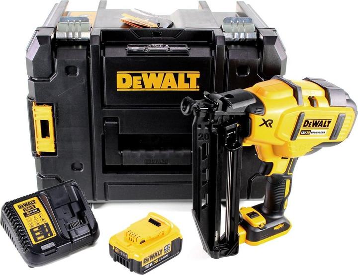 Produktbild DeWalt DCN 660 M1 Akku Nagler 18V 32 - 63mm Brushless + 1x Akku 4,0Ah + Ladegerät + Koffer