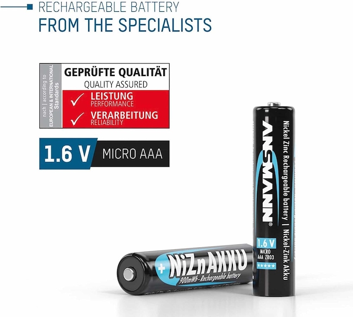 Image du produit Ansmann Pile NiZN (4 pcs, AAA, 550 mAh)
