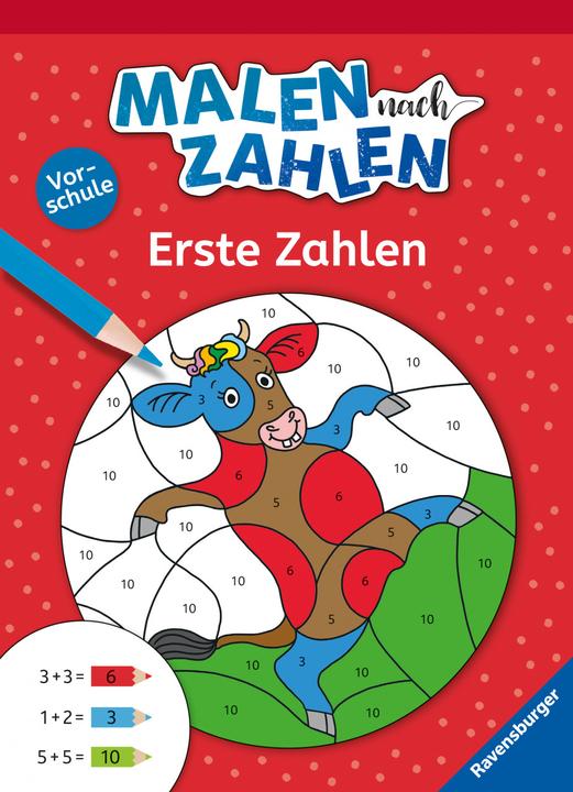 Actual product image Ravensburger Painting by numbers, preschool: first numbers