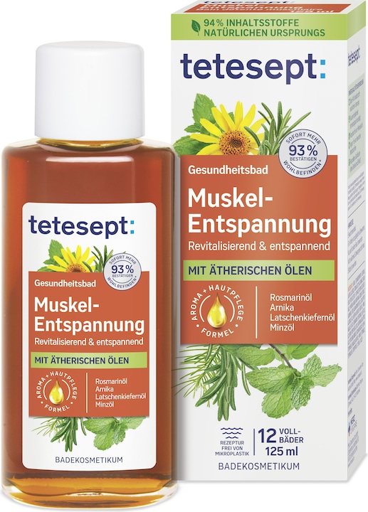 Actual product image Tetesept Health bath muscle relaxation 125 ml (125 ml, Bath oil)