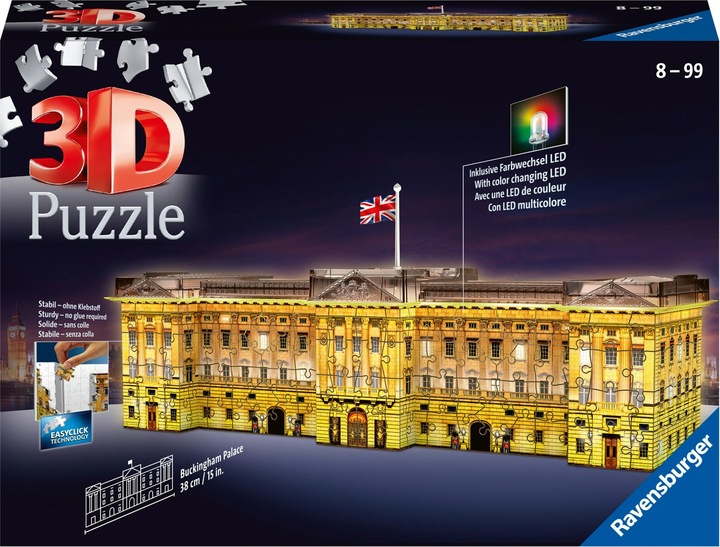 Actual product image Ravensburger Buckingham Palace at night (216 pieces)