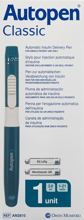 Produktbild Autopen Classic Injektionsgerät 1er Schritte (Insulinspritze)