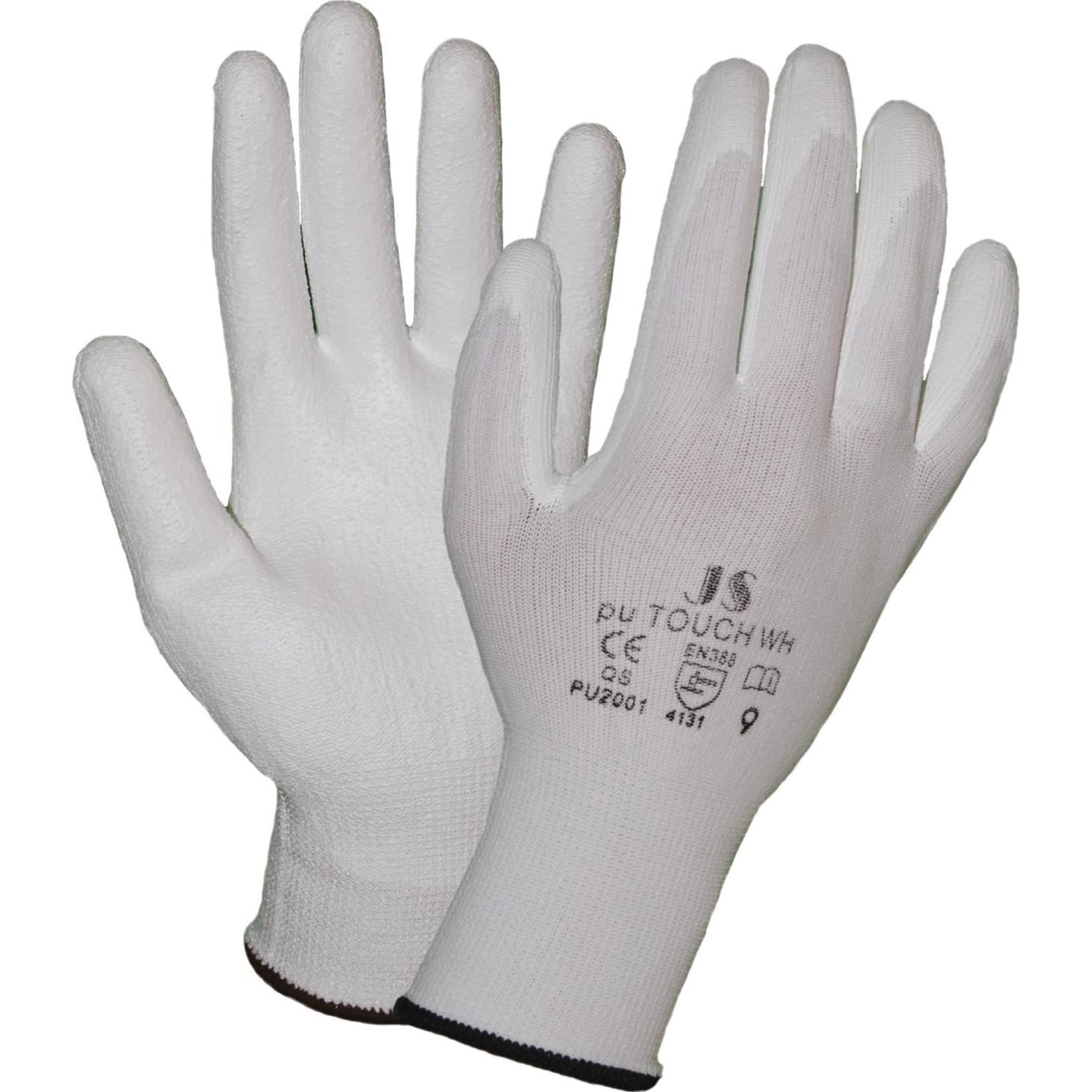 ATG, Schutzhandschuhe, Staffl Pu-Touch Arbeitshandschuhe Schutzhandschuhe für Kleinteile weiss Grösse 8 (8)