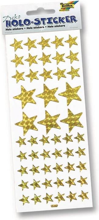 Actual product image Folia Christmas sticker Holo Stars