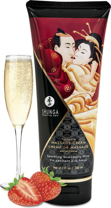 Produktbild Shunga Massage Cream Erdbeerwein (200 ml)
