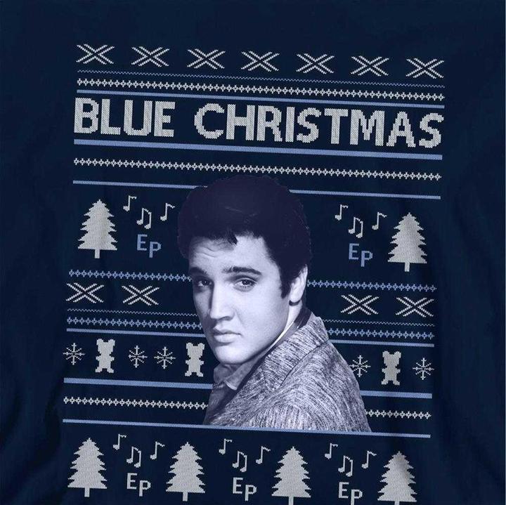 Produktbild Elvis Blue Ugly Christmas Kapuzenpullover (140, 146)