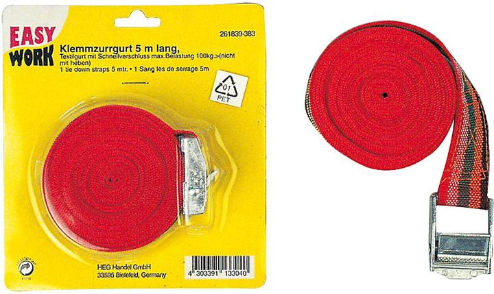 Actual product image Easy Work Schnellspannzurrgurt