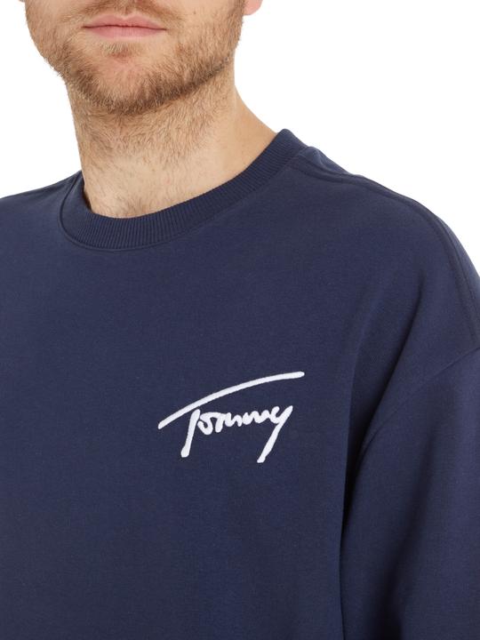 Produktbild Tommy Hilfiger Herren TJM Tommy Signature Crew Sweatshirts, Twilight Navy, M (M)