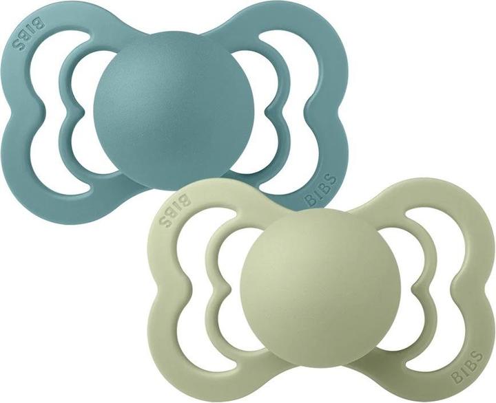 Immagine prodotto Bibs Supreme 2 PACK Silicone Symmetrical 6-12m Island Sea Sage (2 x, 6 - 12 M.)