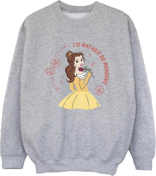 Produktbild Disney Beauty And The Beast I'd Rather Be Reading Sweatshirt Jungen (140, 146)