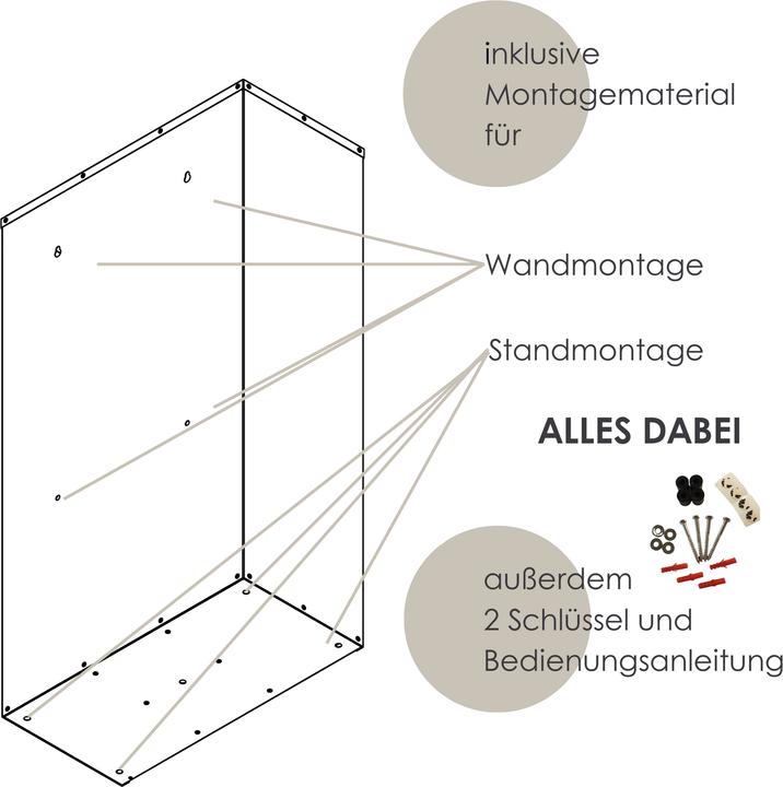 Actual product image Mocavi Parcel box PBox 55 anthracite fuse slot RAL 7016