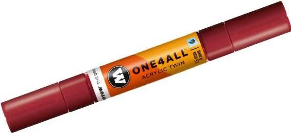 Produktbild Molotow Marqueur pour Maquettes - One4All Twin - Acrylique Bordeaux - 1,5/4mm - -086 - 15 cm (Burgundrot, 4 mm, 1 x)