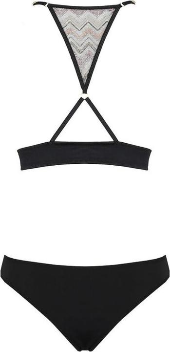 Image du produit Casmir Bralette et slip en satin avec motif en zigzag (L, XL)
