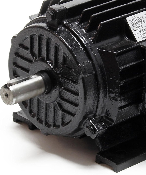 Actual product image Wiltec Professional Three-Phase Copper Electric Motor Double-Pole 400V 2.2kW with Copper Wire Coil