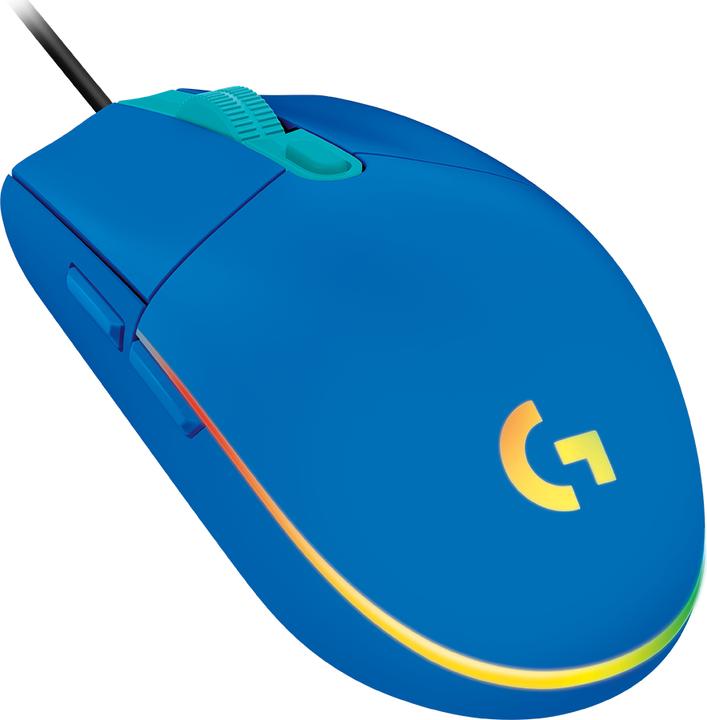 Actual product image Logitech Gaming mouse G203 Lightsync RGB, Blue (Cable)
