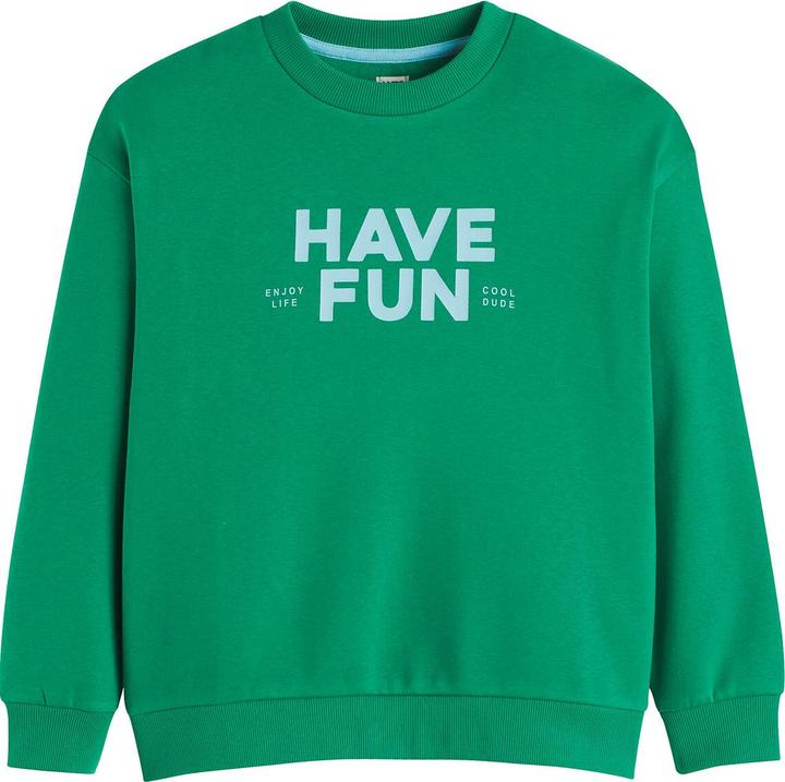 Produktbild La Redoute Collections Oversized Sweatshirt mit Rundhals und Messageprint (104)