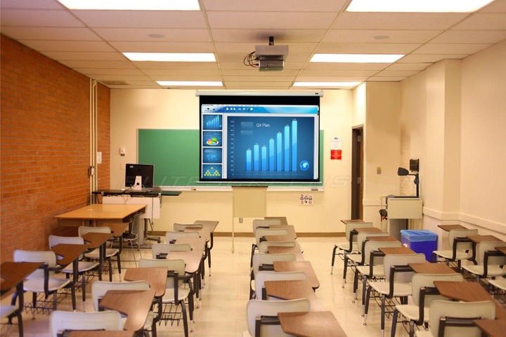 Actual product image Elite Screens manual (100", 16:9)