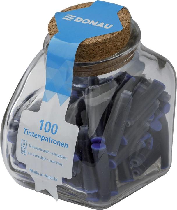 Produktbild Donau Tintenpatrone blau im Glas (100 Stück)