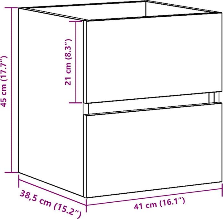 Produktbild vidaXL Waschbeckenschrank