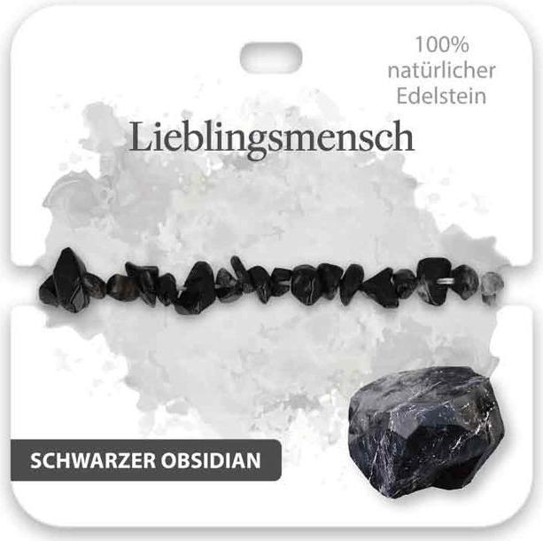 Immagine prodotto BB Klostermannn Armband Schwarzer Obsidian Lieblingsmensch