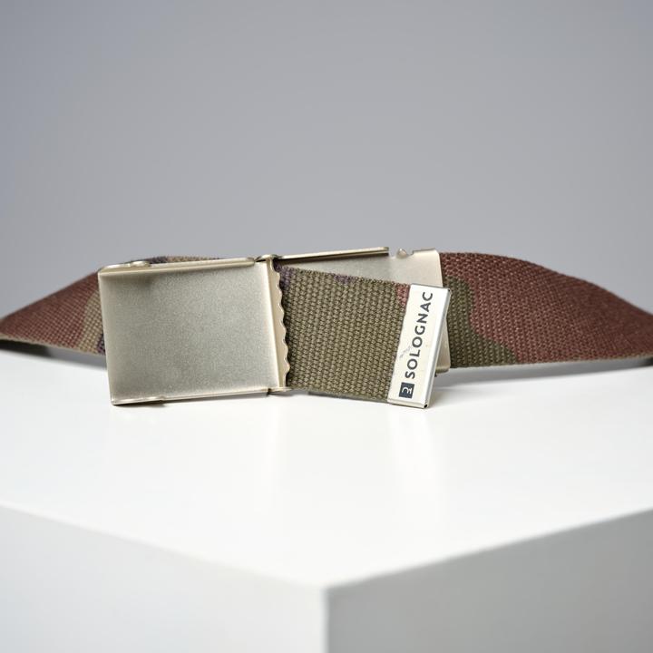 Actual product image Solognac Hunting belt one size fits all Polyester Aluminium