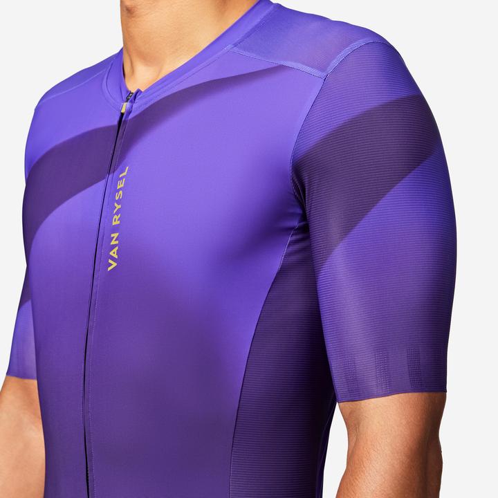 Produktbild Van rysel Radtrikot Rennrad kurzarm Sommer Unisex Racer 2 Lila (XXL)