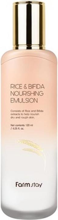 Farm Stay FARMSTAY Rice & Bifida Nourishing Emulsion odżywcza emulsja do twarzy z Ryżem i fermentami 120ml (120 ml, Gesichtswasser)
