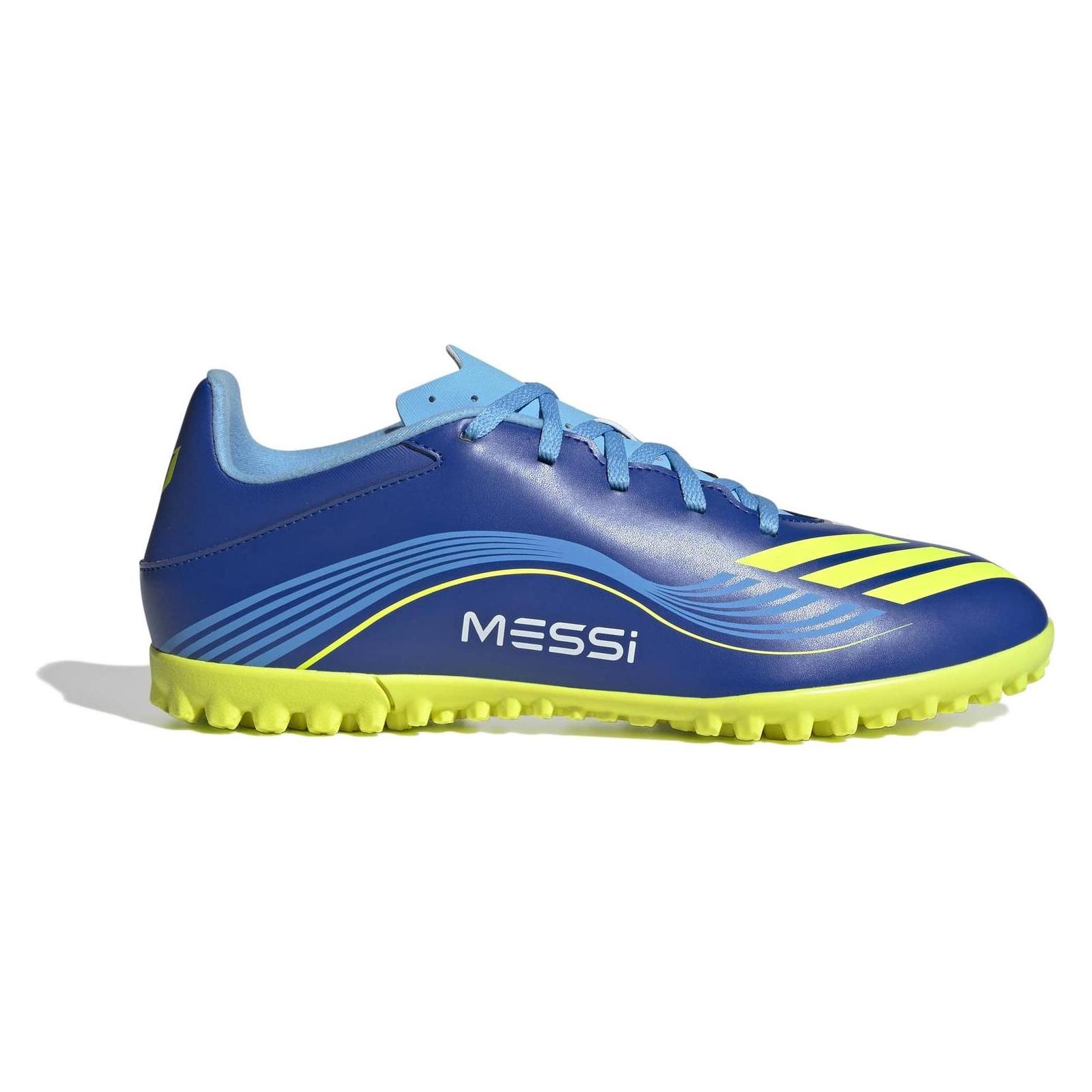 Adidas, Herren, Fussballschuhe, F50 Messi Club Tf (44), Blau, Rot, Gelb