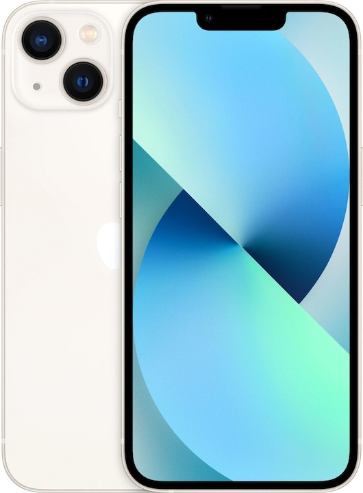 Image du produit Re!commerce iPhone 13 (256 Go, Blanc, Lumière stellaire, 6.10", 12 Mpx, SIM + eSIM, A / Comme neuf)