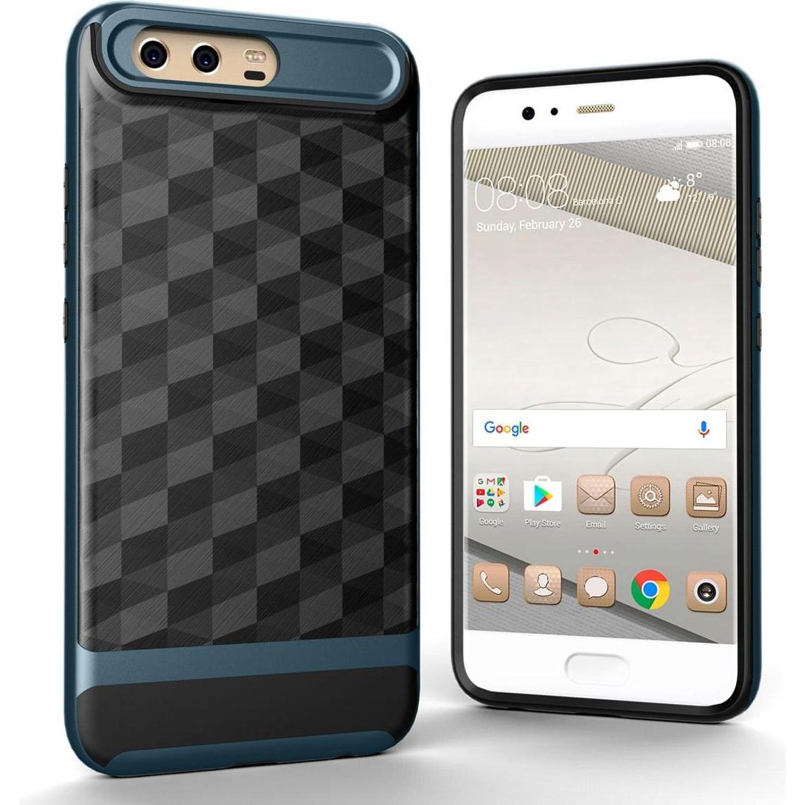 König Design Huawei P10 Hülle Case Handy Cover Schutz Tasche Schutzhülle Bumper Schale Blau (Haier P10), Smartphone Hüll...