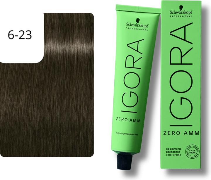 Image du produit Schwarzkopf Igora Zero AMM - 6-23 Blond foncé cendré mat (6-23 Blond foncé cendré mat)