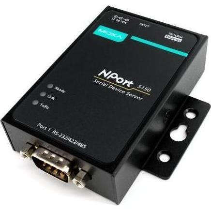 Moxa NPORT 5150 W/O ADAPTER - Server di dispositivi RS-232422485 a 1 porta senza adattatore, con, Convertitore
