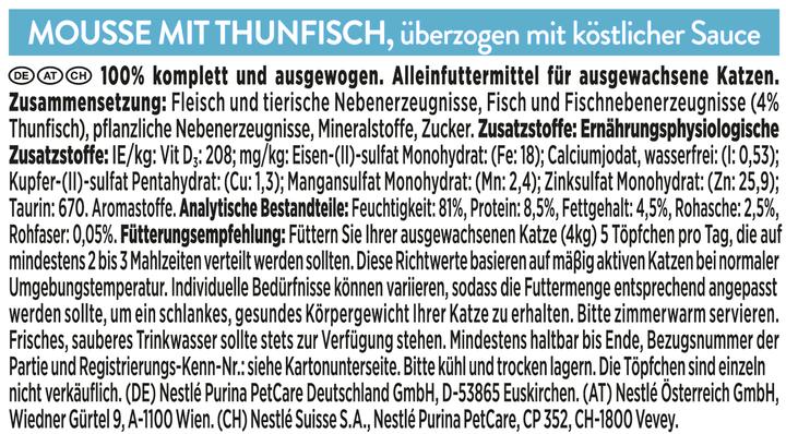 Produktbild Gourmet Mousse mit Thunfisch (Adult, 1 Stk., 114 g)