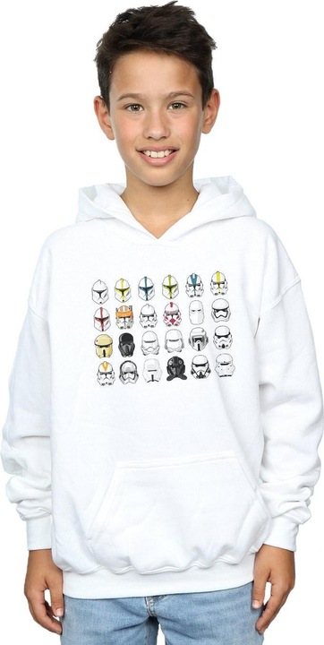 Immagine prodotto Star Wars Trooper Helmets Felpa con Cappuccio Ragazzi (128)