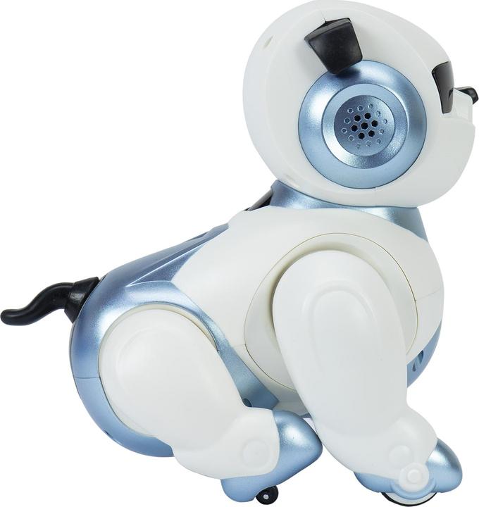Produktbild PNI Interaktiver intelligenter Roboter Robo Dog, Sprachsteuerung, Touch-Tasten, weiss-blau, inklusive