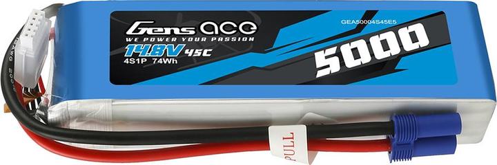 Actual product image Gens Ace RC Battery LiPo 5000 mAh 14.8 V 45 C (14.80 V, 5000 mAh)