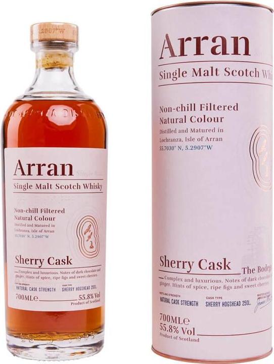 Arran Distillery Whisky scozzese single malt in botte di Sherry con astuccio (1 x 70 cl)