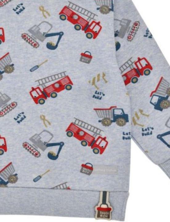Actual product image Bondi Kleinkinder Pullover Fahrzeuge (92)
