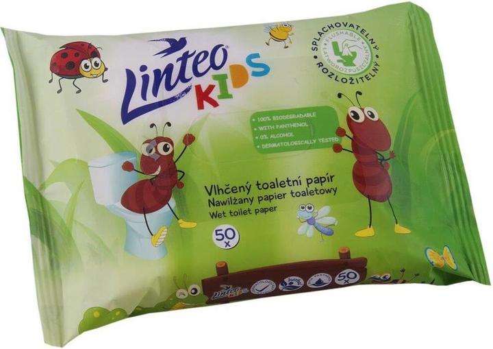 Actual product image Linteo Kids Wet Toilet Paper (50 Piece)