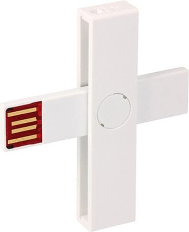 Produktbild Pluss ID smart card reader white (USB 2.0)