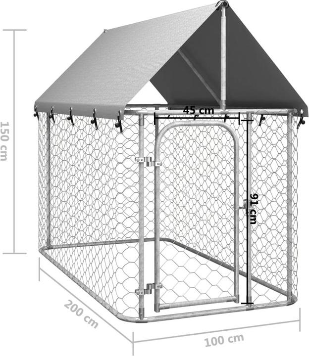 Actual product image VidaXL Chenil (Dog kennel)