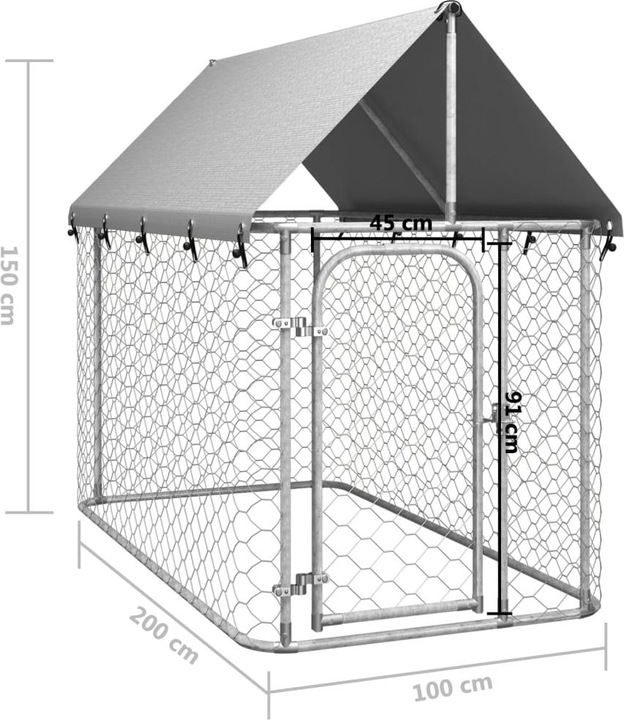 Actual product image VidaXL Chenil (Dog kennel)