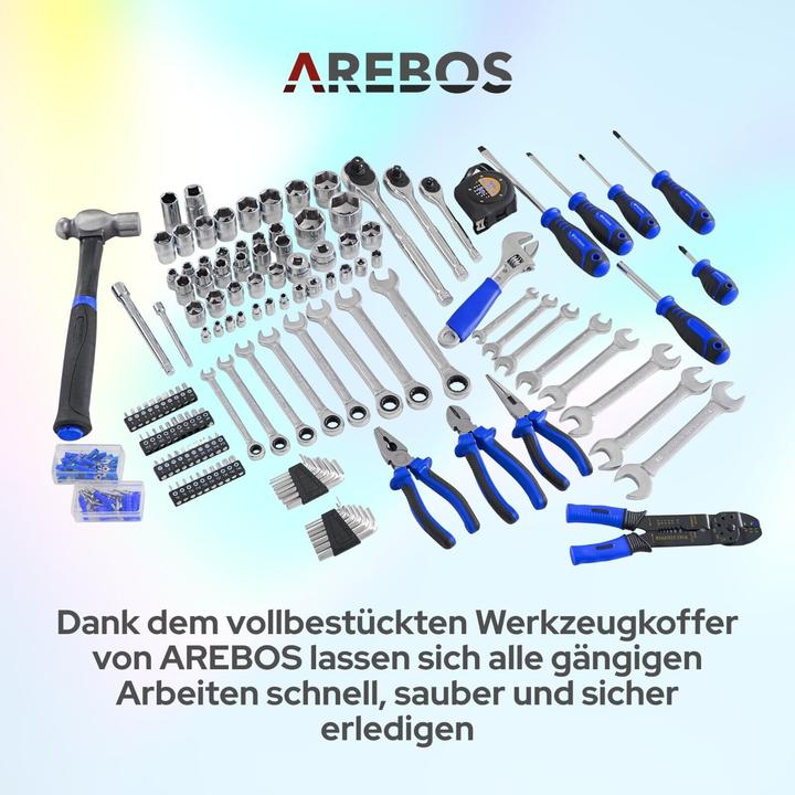 Actual product image Arebos Toolbox (172 pieces)