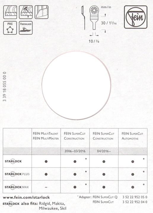 Productafbeelding Fein Bimetaal invalzaagblad 10 mm